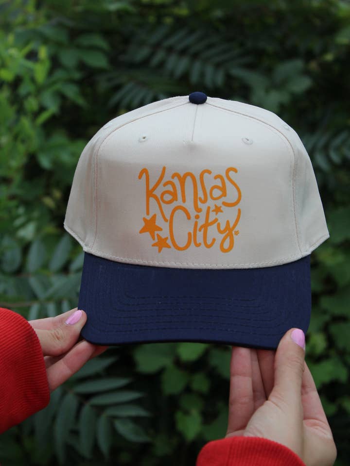 Kansas City Navy/Ivory Hat for wholesale by Raine Company