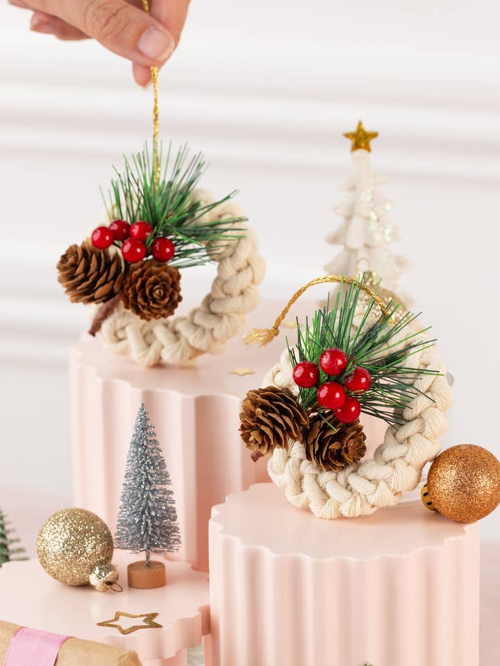 Macrame Christmas Decoration for wholesale by Why Knot by Lottie