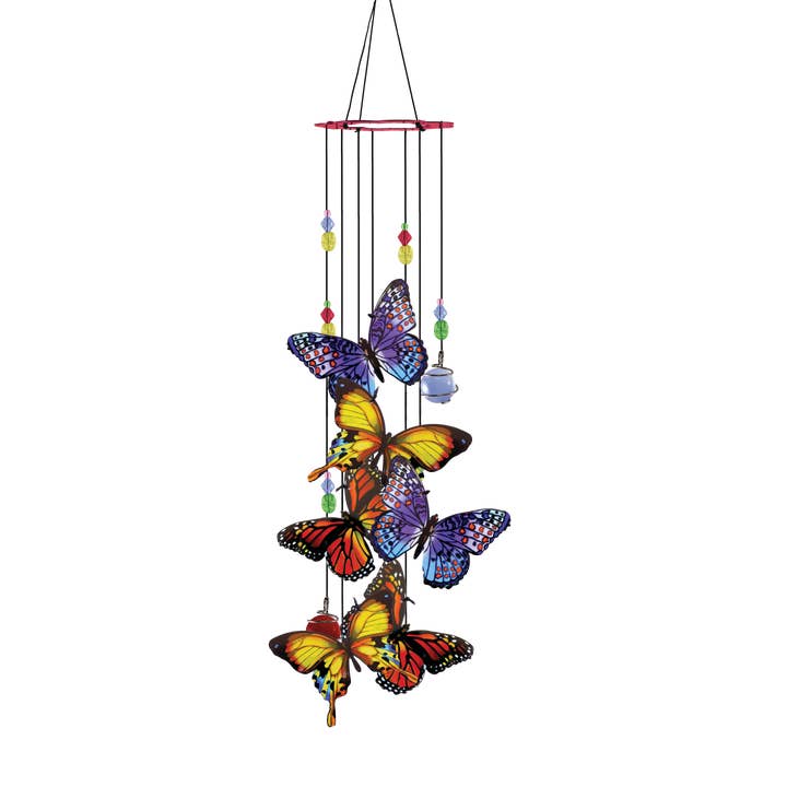 Spoontiques, Inc - Wholesale Wind Chime - Butterflies Metal Wind Chime