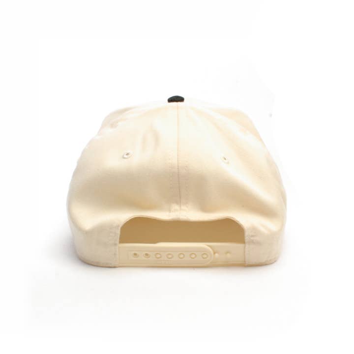 Dadbod Apparel - Wholesale Baseball Cap - Men's - DadVibes 5 Panel Hat (Cream/Green)