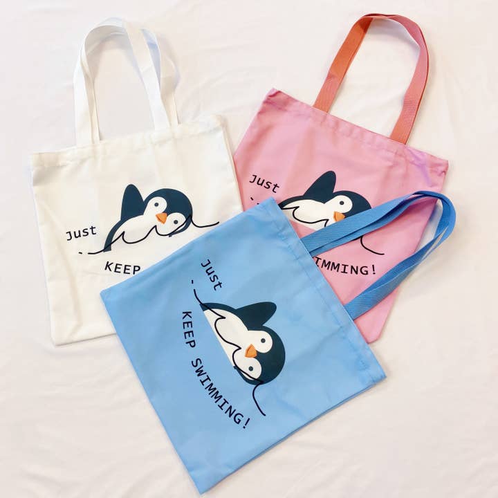 Ellison+Young - Wholesale Tote Bag - Women's - Just keep Swimming Eco Bag