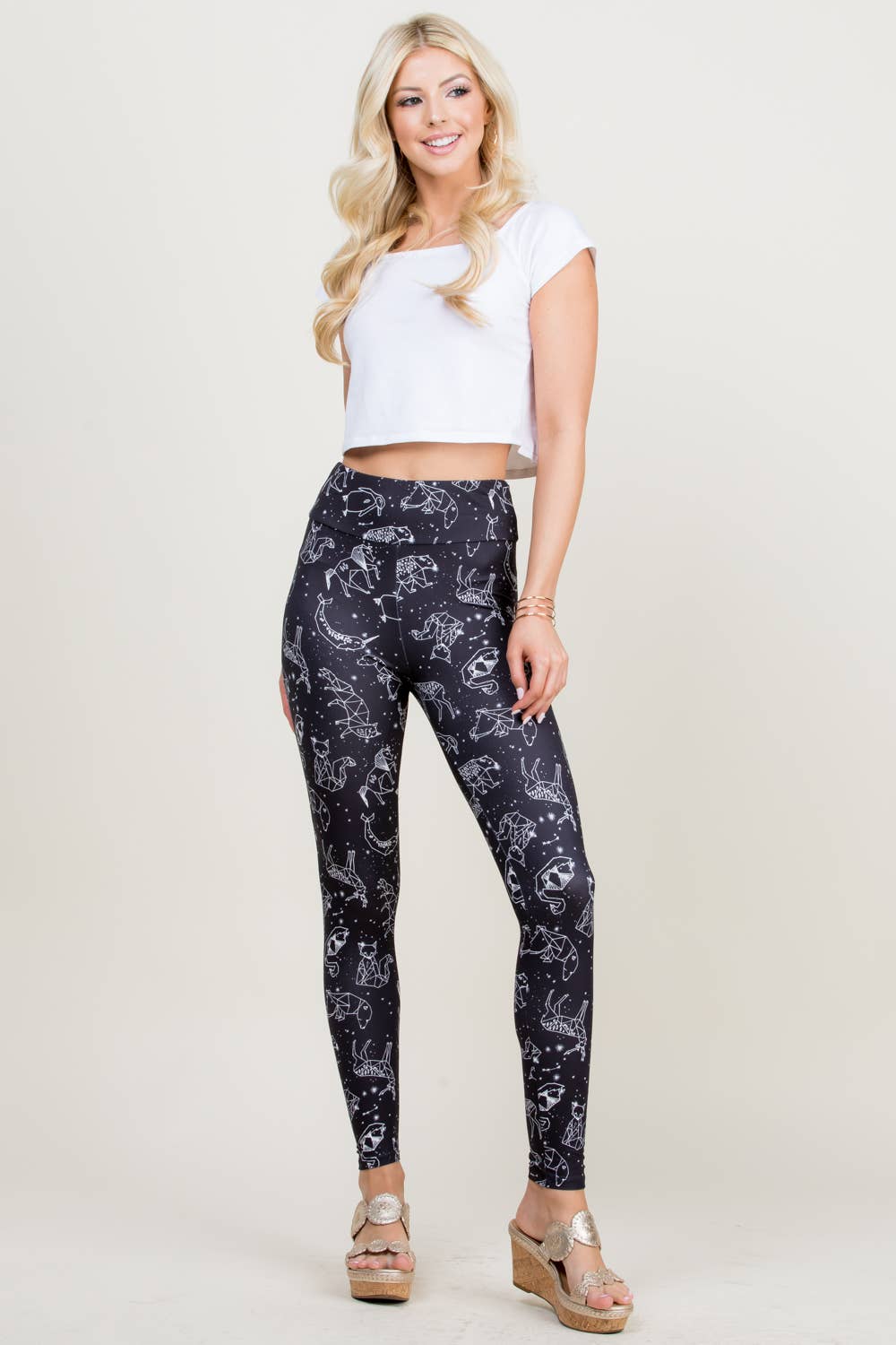 LA Soul – wholesale Modeleggings – Dam – Celestial Animal Print Legging1