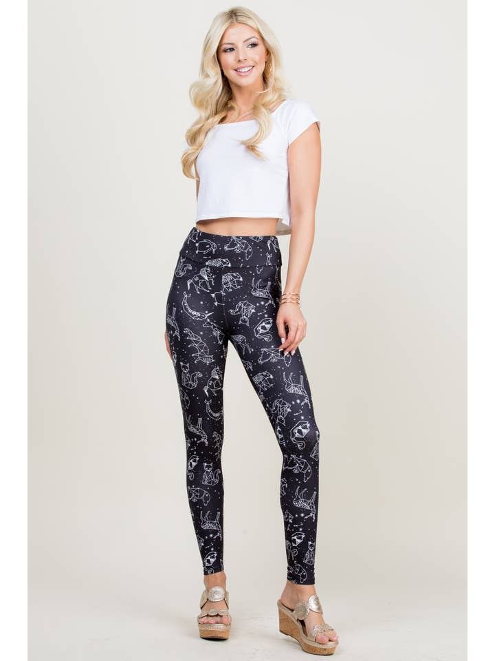 LA Soul – wholesale Modeleggings – Dam – Celestial Animal Print Legging1