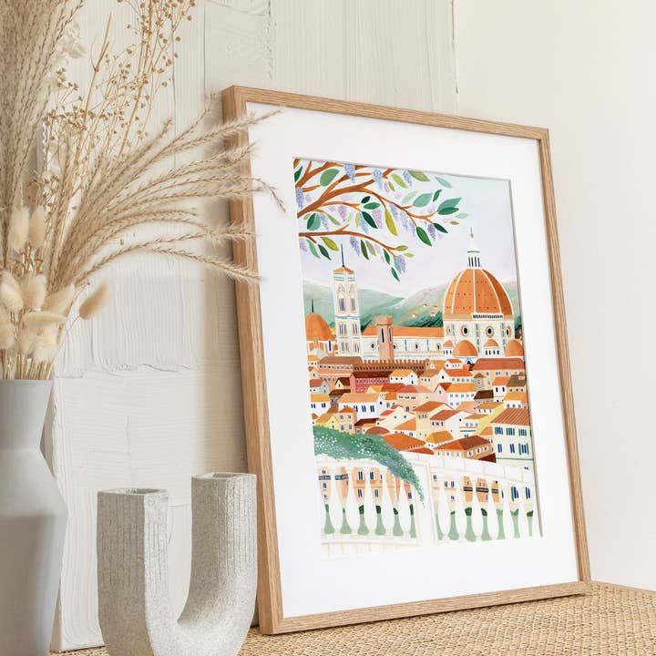 Amber Davenport Art - Wholesale Art Print - Florence, Italy Travel Art Print - Unframed