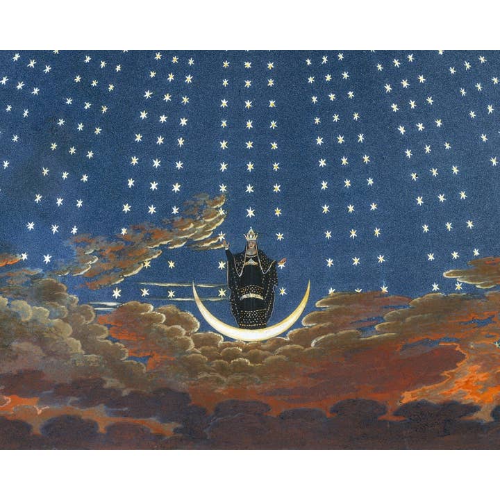 Rock Paper Scissors Wall Art – Engroshandel Kunsttryk – Dronning af nat kunst print | Magic fløjte opera | Celestial wall decor | Sæt design og dekoration | Moderne Vintage indretning | Miljøvenlig gave1