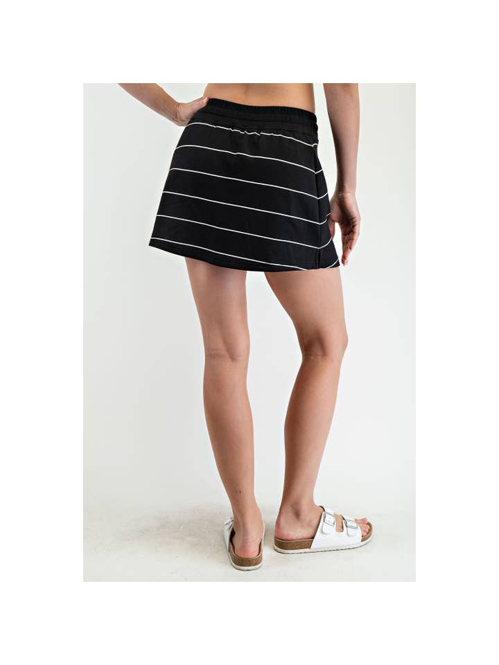 Rae Mode - Wholesale Athletic Skirt - Women's - MODAL SCUBA STRIPE SKORT21