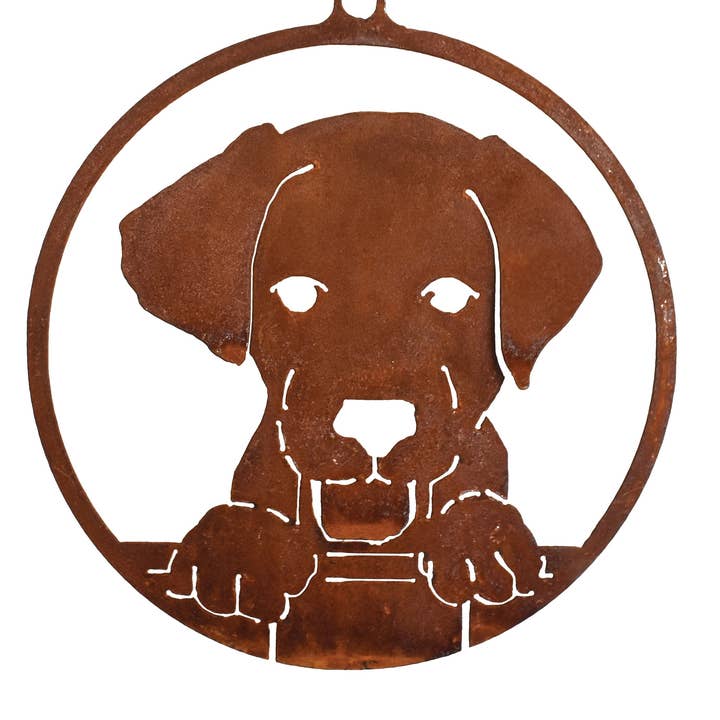 Dog Face 9" Ring for wholesale by Elegant Garden Design
