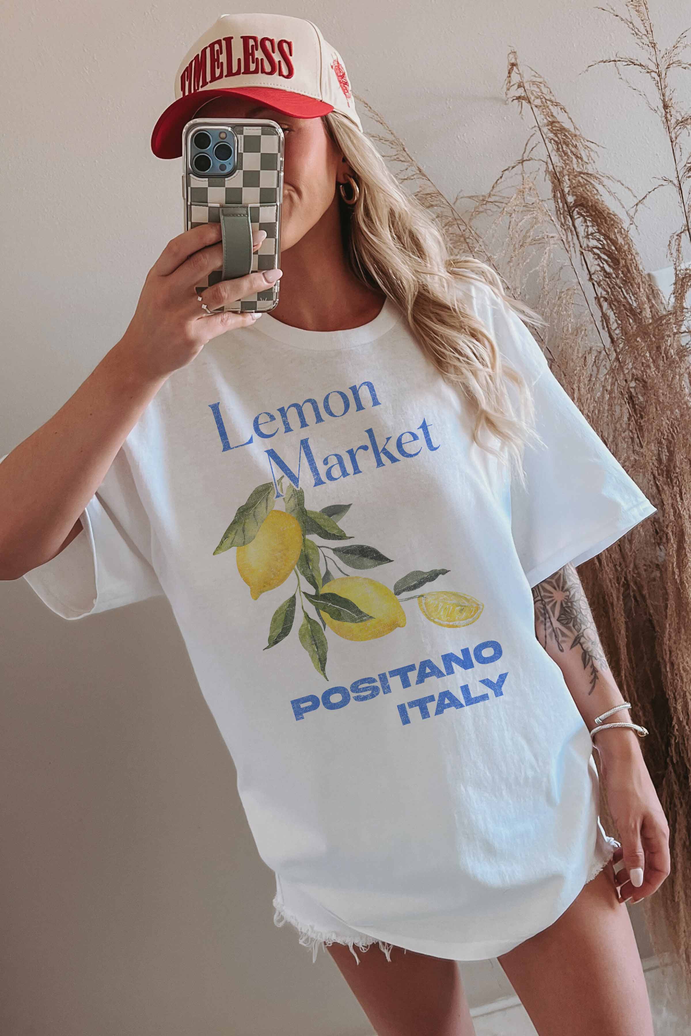 GOOD DAY STREET - Wholesale Tuniek - Dames - GOOD DAY STREET Lemon Market oversized T-shirt3