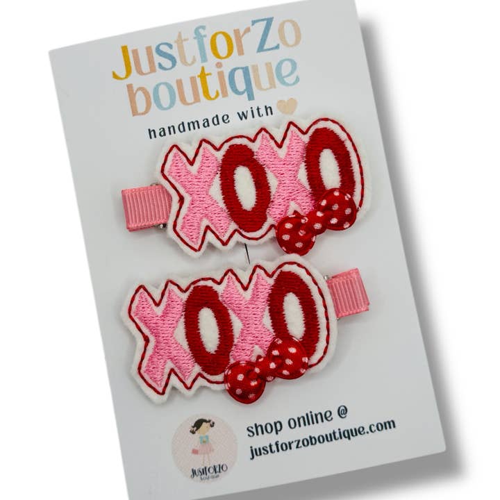XOXO Haarklammern für den Großhandel von JustforZo boutique, Inc.