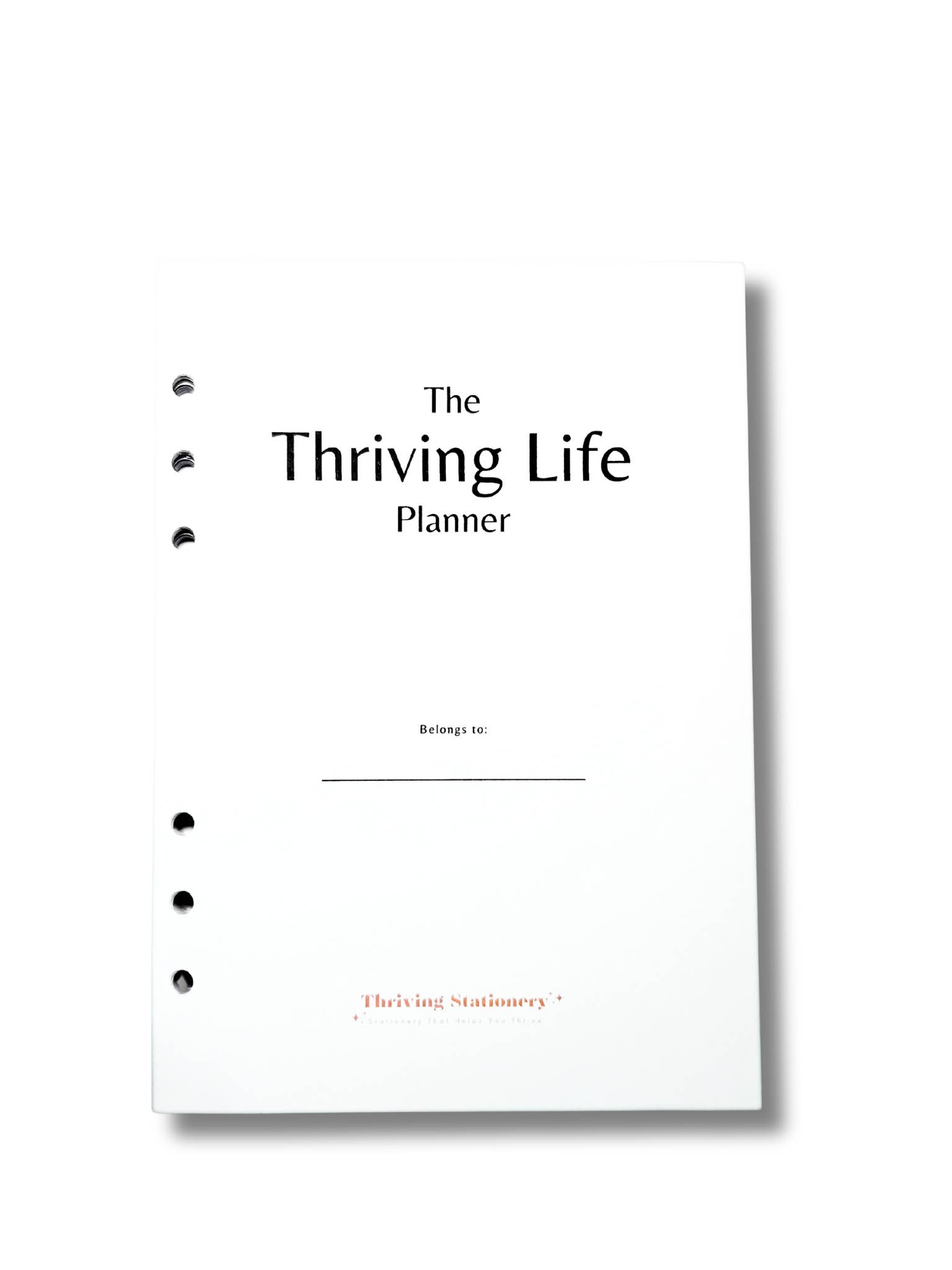 Thriving Stationery - Wholesale Planner - 6-Month Dated Weekly Planner Inserts | A5 Ring Planner | Minimal Weekly Overview + Habit Tracker