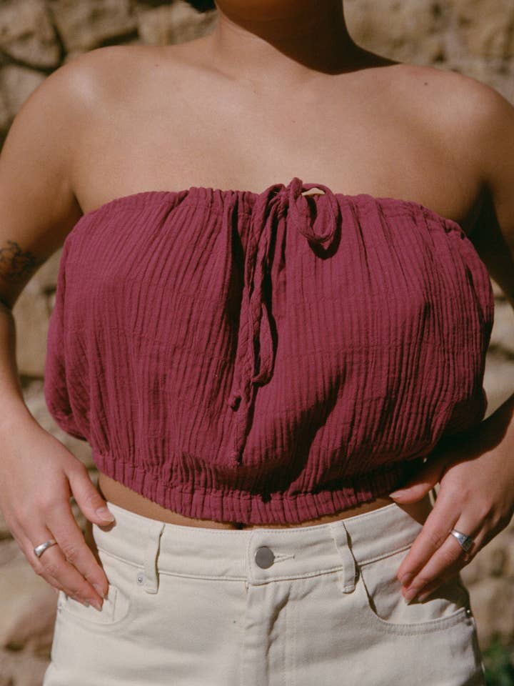 Clara Top - Plum for wholesale by Nénés