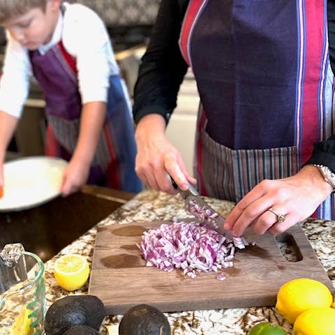 Hand-loomed Adult Apron for wholesale by Women of the Cloud Forest