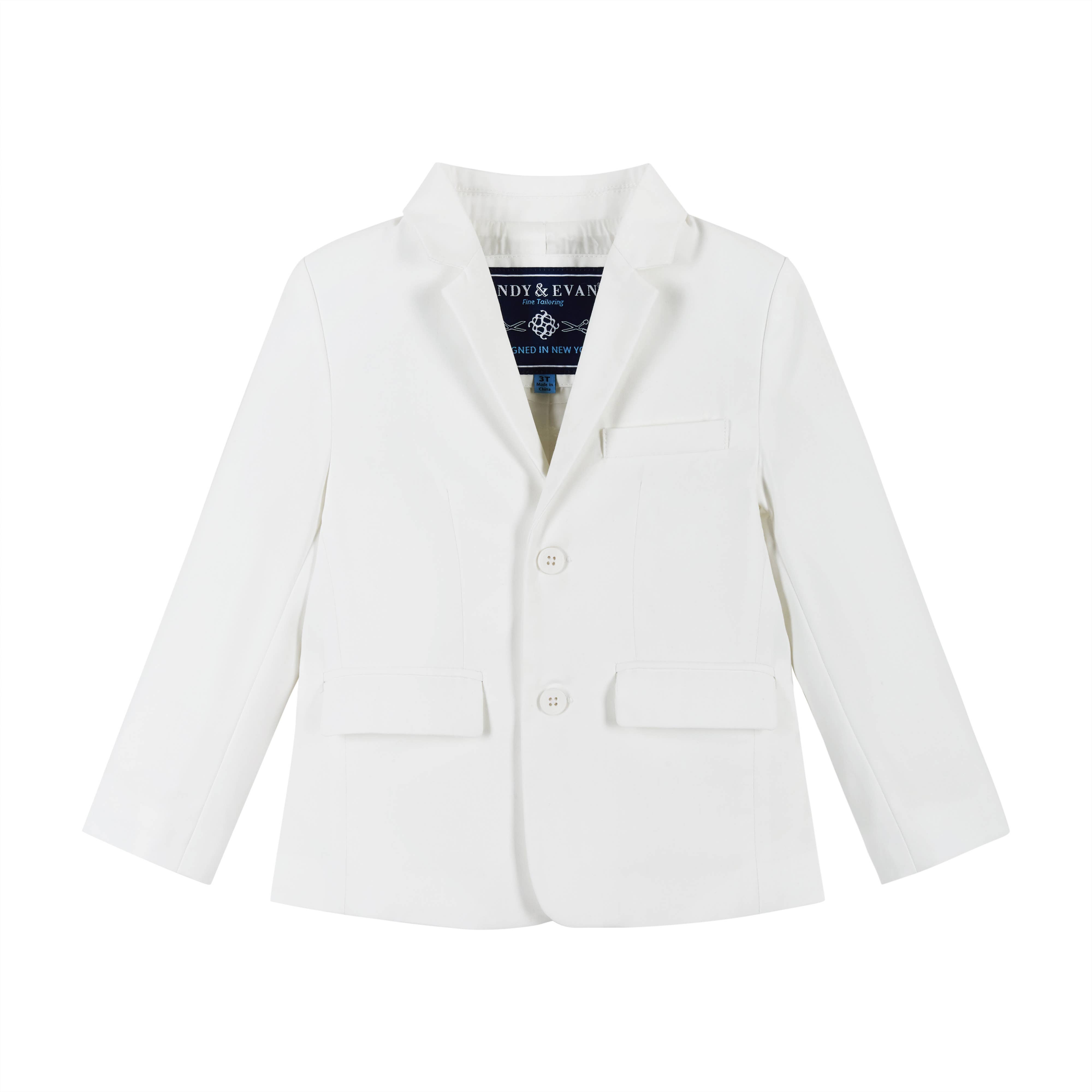 White Boys Toddler Suit - White-Special Occasion/Communion/Wedding for wholesale on Faire2