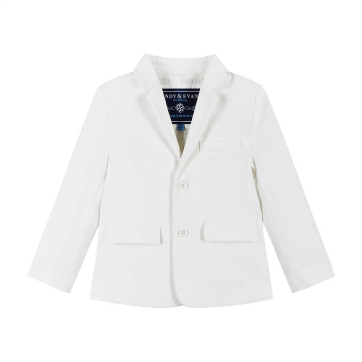 White Boys Toddler Suit - White-Special Occasion/Communion/Wedding for wholesale on Faire2