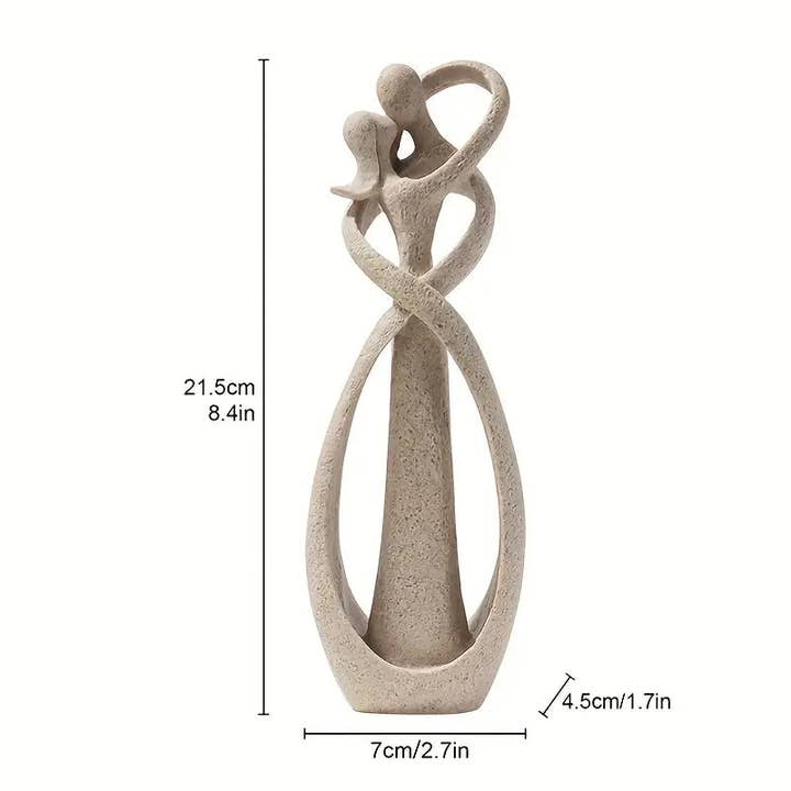 Huis Van Merken - Wholesale Decorative Figurine - Couple Figurine Ornament - Sandstone Embrace - Valentine's Gift3