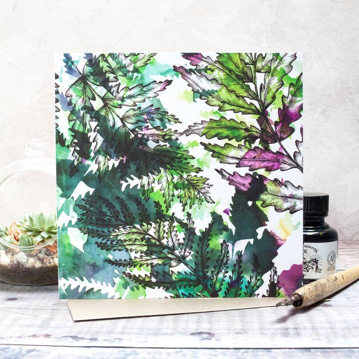 Fern Greetings Card for wholesale by Jessica Wilde