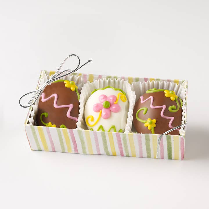 4.5oz 3pc Fudge Love Truffle Eggs (Boxed) for wholesale by Sweet Shop USA