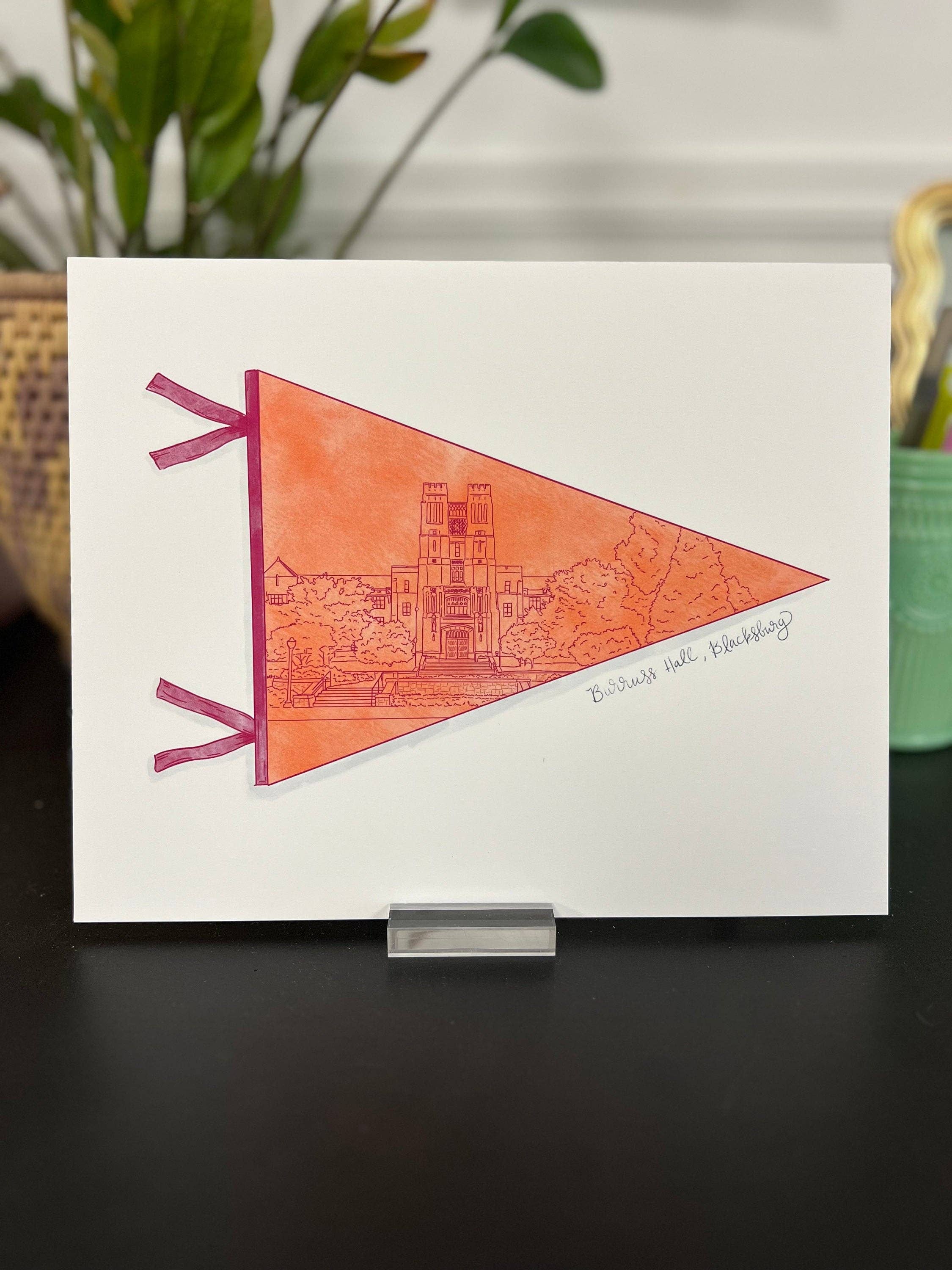 Thirteenwinks - Wholesale Sticker - Blacksburg, VA Virginia Burruss Hall 3