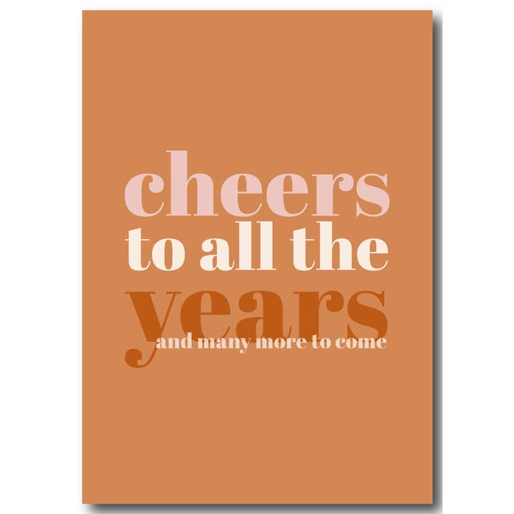 Streepjes Designs - Wholesale Birthday Card - Cheers to all the years | Summer Collection '242