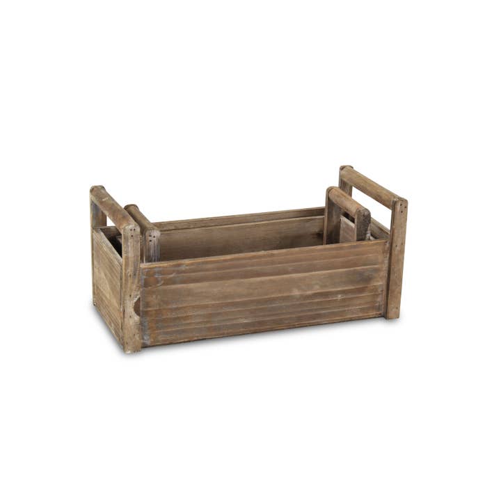 Cheungs Home Decor - Wholesale Planter Box - Darci Set of 2 Wooden Ledge Planters