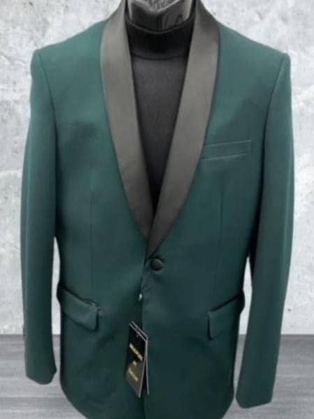 Herrarnas stora och långa smoking - Grön smoking - Distingerad nyans för wholesale av Alberto Nardoni