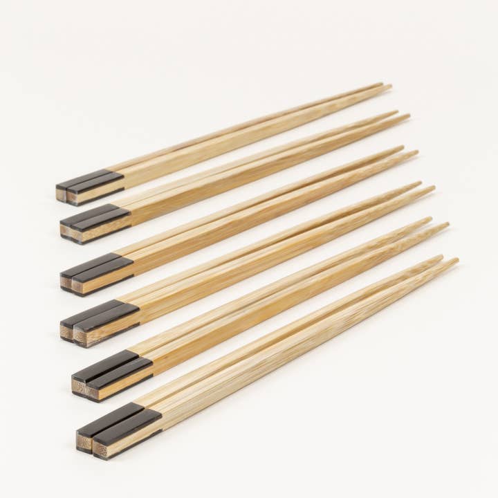 rivêt - L'Indochineur - Wholesale Chopsticks - Black Damier Chopsticks (Set of 6)2