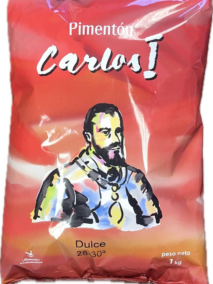 Carlos I Sweet Paprika Without Smoke Bag 1Kg for wholesale by ORENCIO HOYO, S.L.