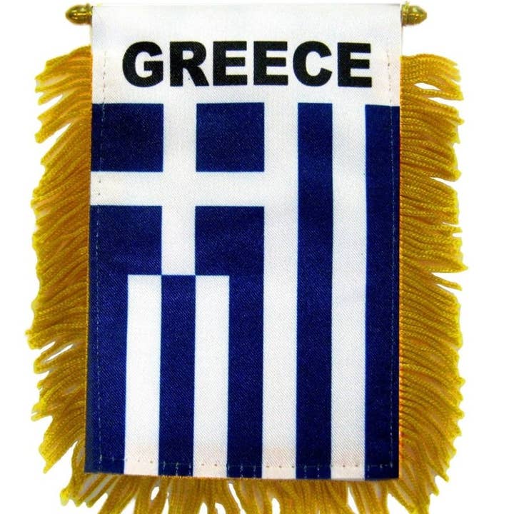 Griekenland Mini Banner voor wholesale door Flags Importer