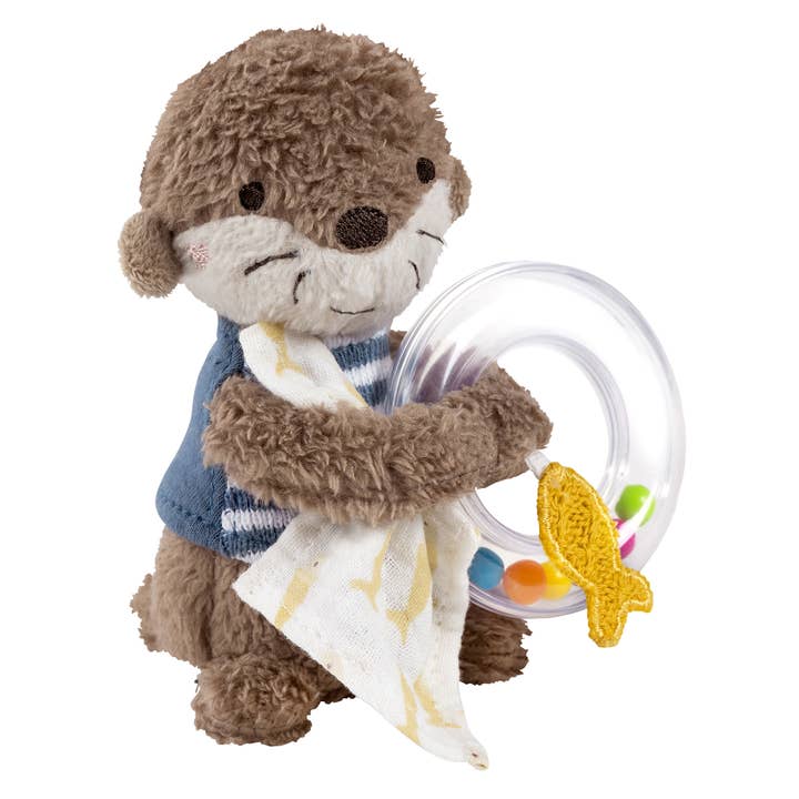 Fehn - Wholesale Handheld Rattle - Baby - Rasselring Otter - Greifling/Motor skills toys