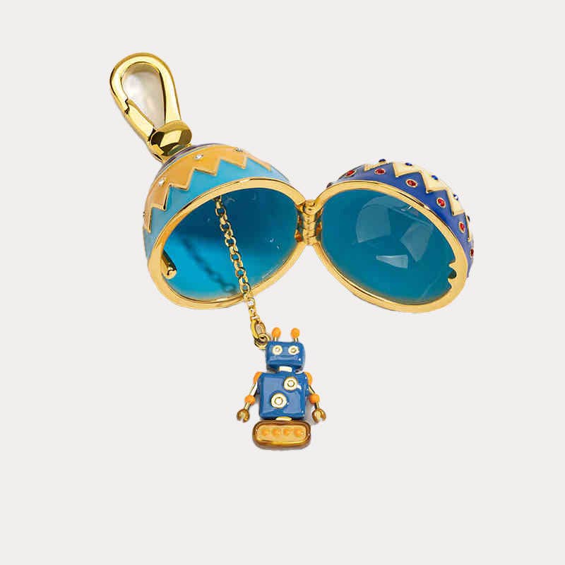 Verdivine – wholesale Locket necklace – Little Robot Locket Pendant0