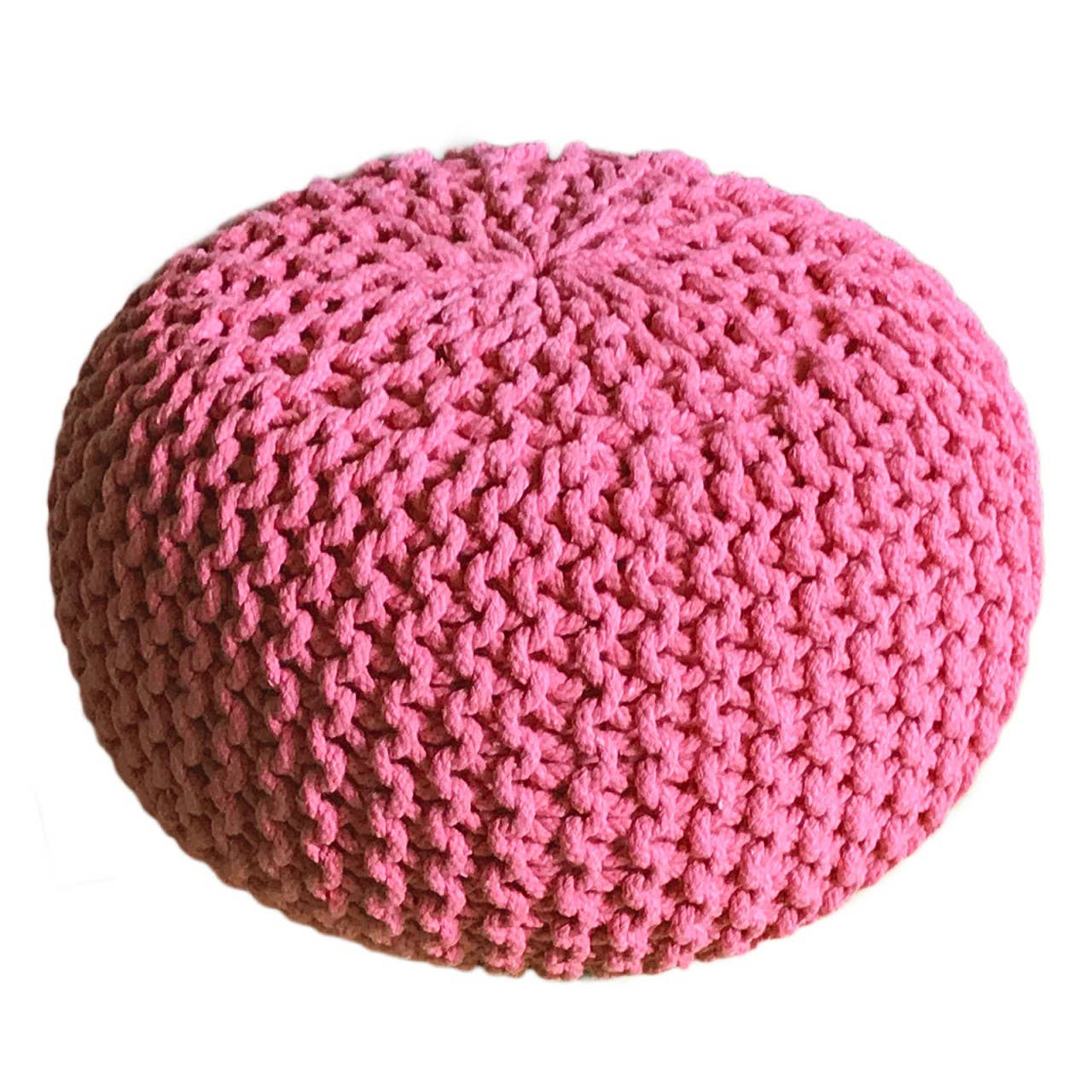 Voglrieder - Wholesale Pouf - Pouf, diameter 55 cm, knitted stool, pouf, pouf, floor cushion, large58