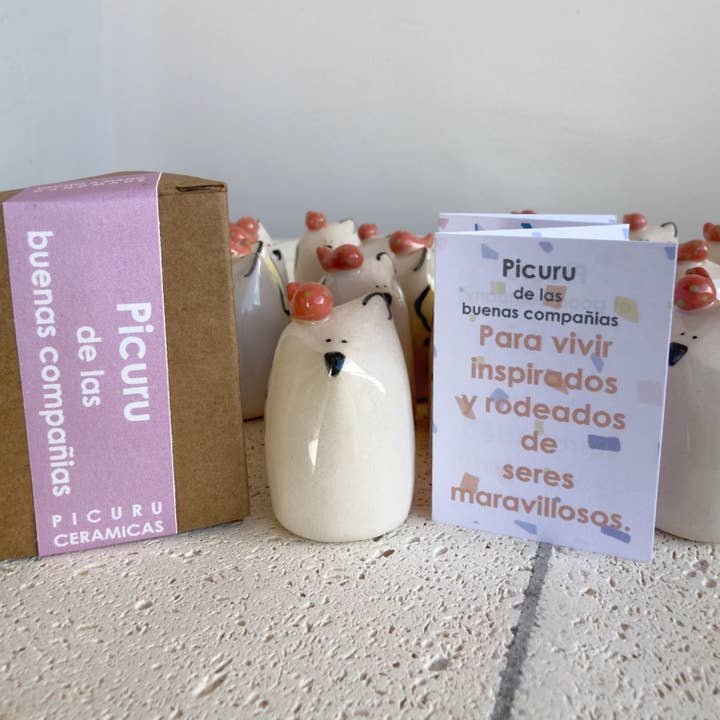 Picuru ceramicas - Wholesale Decorative Figurine - Picuru Amulet of Good Company, 5 languages2