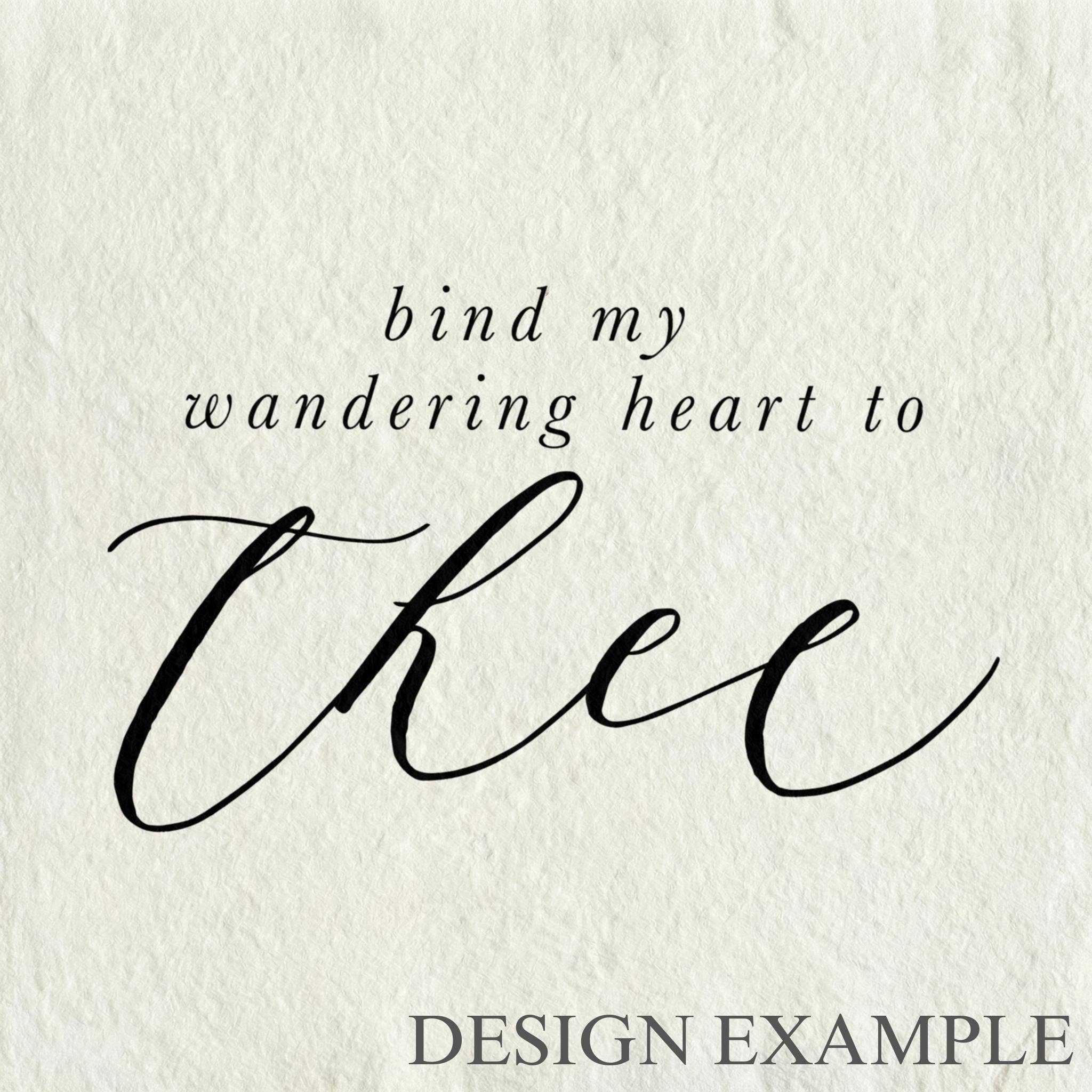 DWELL Home Shoppe - Wholesale Art Print - Glass Table Frames & Cards - Bind My Wandering Heart |1