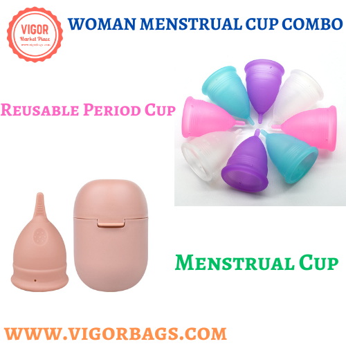 VIGOR - Vente Coupes menstruelles - Lot de plusieurs tasses réutilisables Lady Period et étui de transport personnel0