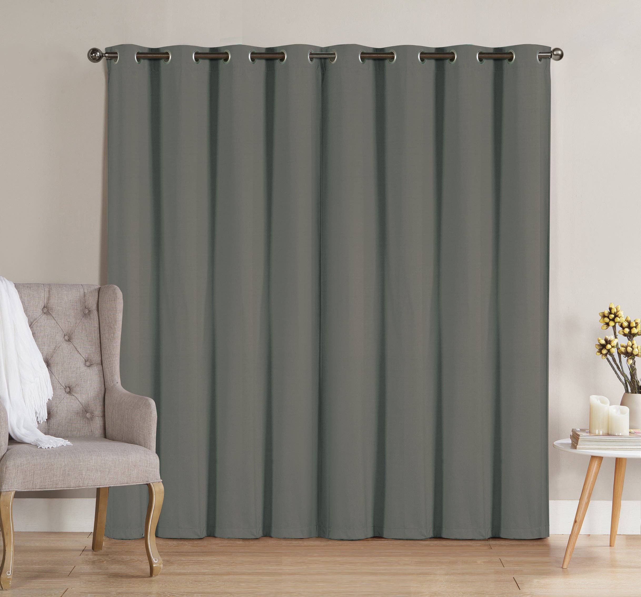 Linen Mart - Wholesale Curtain - Solid Grommet Top Thermal Insulated Blackout Window Curtain12