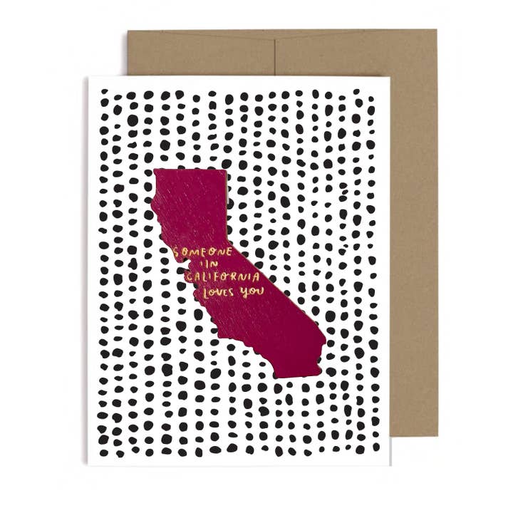 Quelqu'un en Californie Loves You Magnet w/Card pour la vente par SnowMade