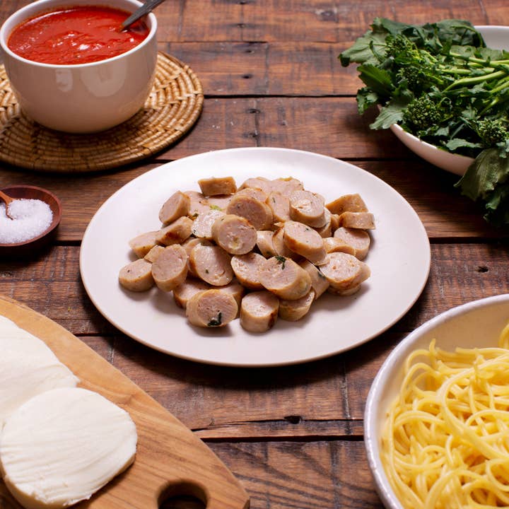 REMOVED BRAND - Wholesale Sausage - 5lb Chicken Sausage Stuffed with Broccoli Rabe & Mozzarella2