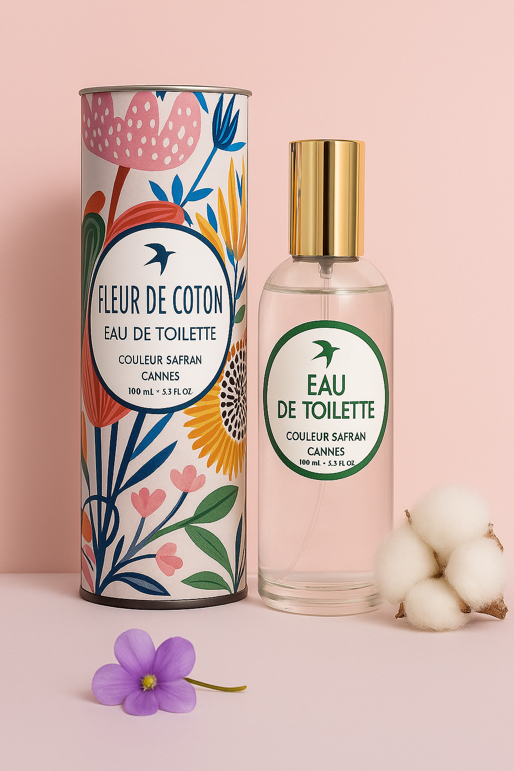 Couleur Safran Parfums - Wholesale Perfume/Eau de Toilette - Cotton Flower Eau de Toilette Made in Provence 100 ml1