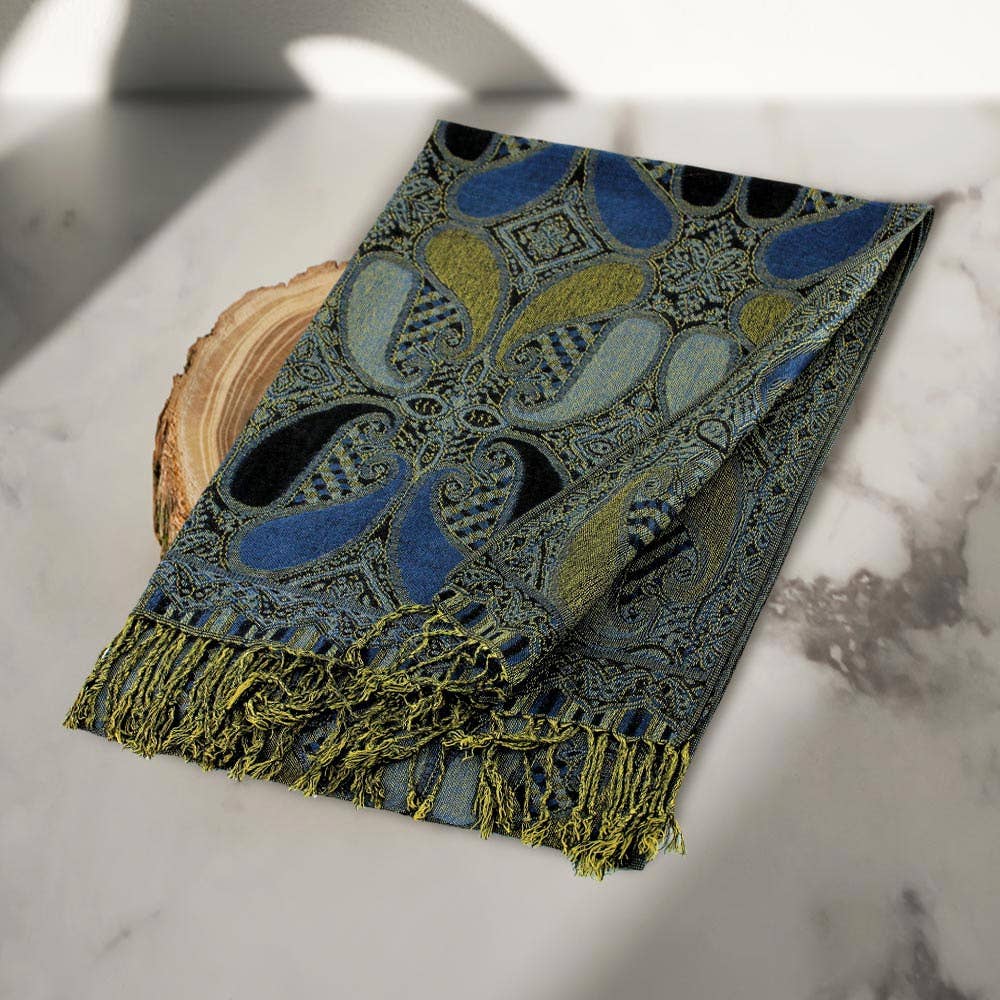 Sensibling Corp. - Wholesale Scarf - Women's - Large Paisley Pashmina Scarf Shawl21