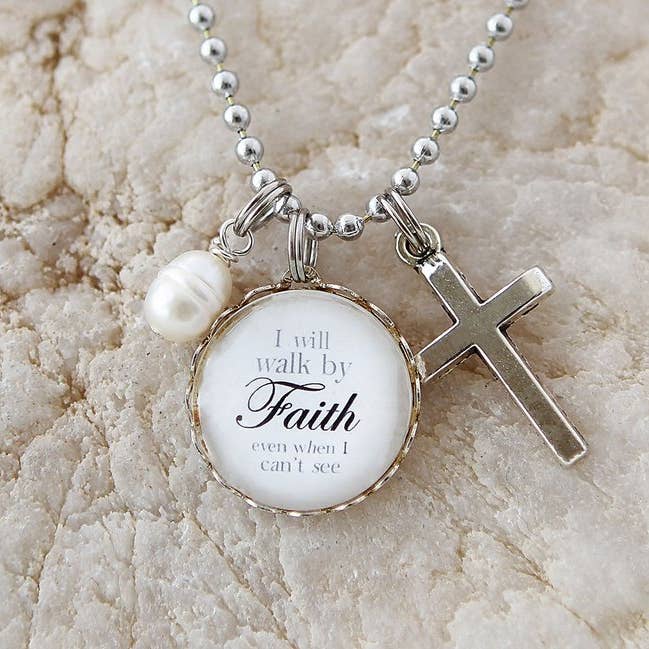 Walk By Faith Necklace for wholesale by Jennifer Dahl Designs LLC