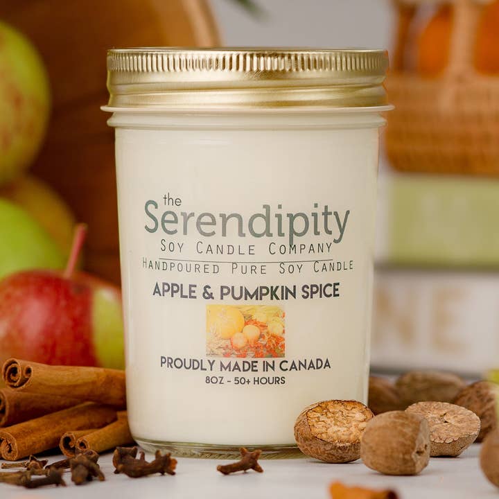 Appel Pompoenkruid voor wholesale door Serendipity Soy Candles