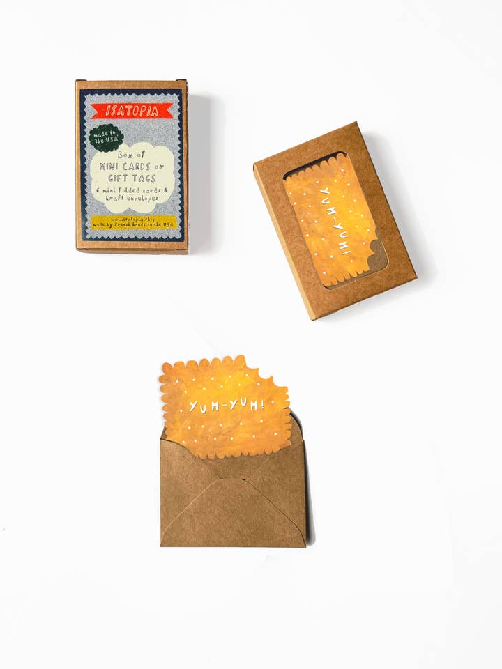 Yum-Yum Mini Cards - box of 6 for wholesale by Isatopia