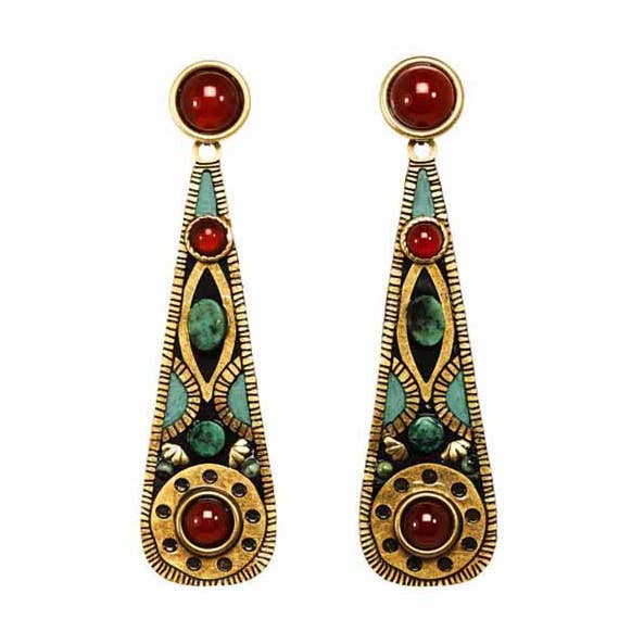 Brincos de lágrima da terra por atacado de Michal Golan Jewelry