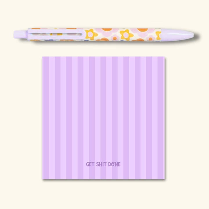 Confluence Craft and Co. - Wholesale Sticky Notes - Get Shit Done Sticky Notes—Lavender