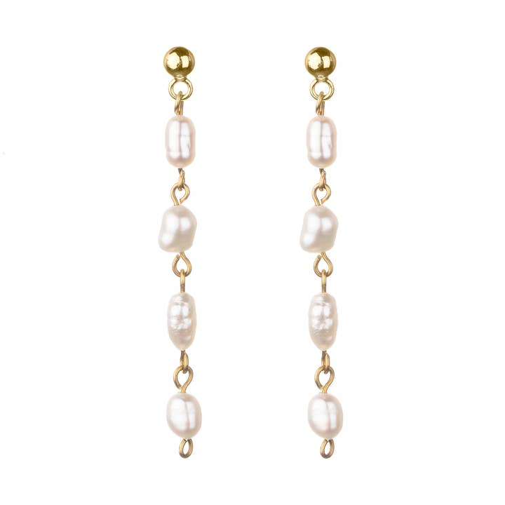 Pearl Four Link Studs for wholesale by Just Trade UK