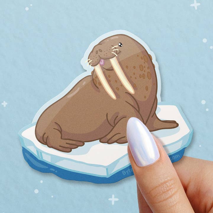 Hvalros Vinyl Sticker for engroshandel hos Byte Size Treasure