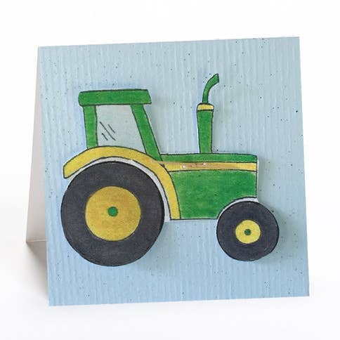 Tractor Gift Enclosure Card for wholesale by Hugs and Kisses XO