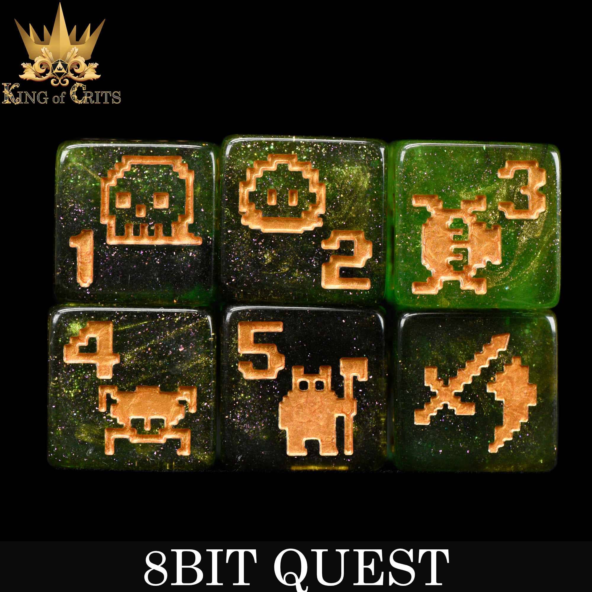 DNDDICE.COM - Wholesale Dice - 8BIT Quest - 11 Dice Set5