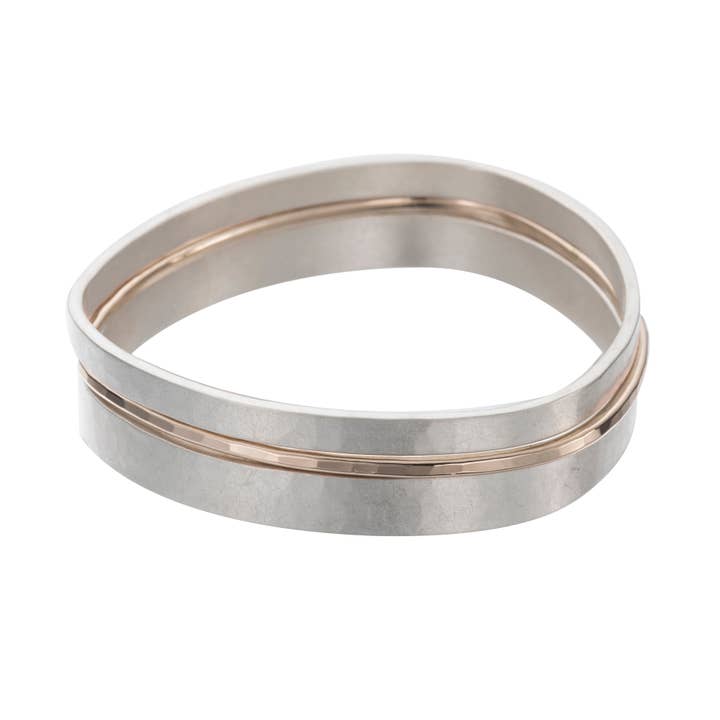 Ensemble de 3 bracelets à jonc Densa pour la vente par Colleen Mauer Designs