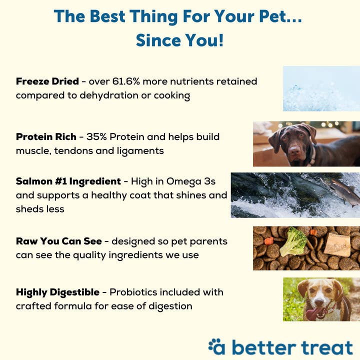 A Better Treat - Wholesale Pet Food - Dog - A Better Dog Food Salmon - Raw You Can See